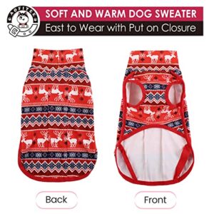 AOFITEE Dog Sweater, Warm Dog Coat Dog Winter Jacket, Windproof Dog Cold Weather Coats with Turtleneck, Pullover Dog Pajamas Pjs Onesie, Pet Apparel Winter Clothes for Small Medium Large Dogs