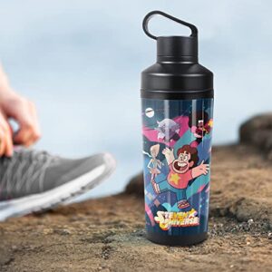 Steven Universe OFFICIAL Group Shot 18 oz Insulated Water Bottle, Leak Resistant, Vacuum Insulated Stainless Steel with 2-in-1 Loop Cap