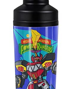 Power Rangers OFFICIAL Megazord Power 18 oz Insulated Water Bottle, Leak Resistant, Vacuum Insulated Stainless Steel with 2-in-1 Loop Cap