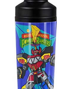 Power Rangers OFFICIAL Megazord Power 18 oz Insulated Water Bottle, Leak Resistant, Vacuum Insulated Stainless Steel with 2-in-1 Loop Cap