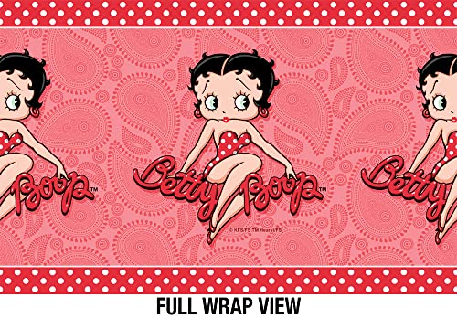 Betty Boop OFFICIAL Paisley Dots 18 oz Insulated Water Bottle, Leak Resistant, Vacuum Insulated Stainless Steel with 2-in-1 Loop Cap