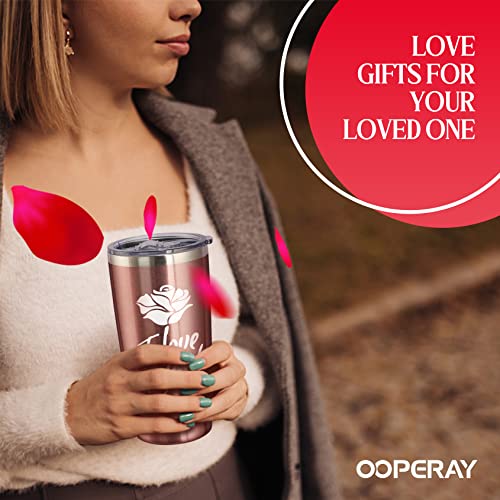 Gifts for Mom Grandma, I LOVE YOU Tumbler 20oz, Birthday Gifts for Women Mom from Daughter Son, Grandma Gifts, Wife Gifts from Husband,Anniversary Valentines Mothers Day Gifts for Her