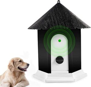 4 frequency dog barking control devices up to 50 ft range dog training & behavior aids, ultrasonic dog barking deterrent devices weatherproof, bark box anti barking device safe for humans & dogs