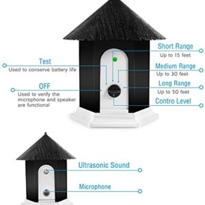 4 Frequency Dog Barking Control Devices Up to 50 Ft Range Dog Training & Behavior Aids, Ultrasonic Dog Barking Deterrent Devices Weatherproof, Bark Box Anti Barking Device Safe for Humans & Dogs