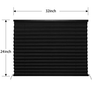 RV Window Shades, Camper RV Pleated Shades, RV Blinds for Camper Window, RV Privacy Blinds for Motor Coach RV Camper Travel Trailer Motorhome Solar Shade(32" W x 24" L)
