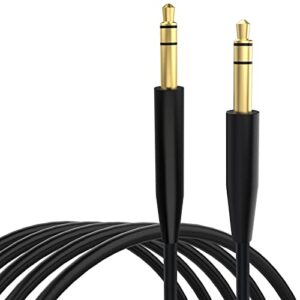 3.5mm to 2.5mm audio cable cord compatible with bose 700 quietcomfort qc45 qc35ii qc35 qc25 noise cancelling headphones for 45bt e55bt e65btnc bluetooth earphone (straight jack)
