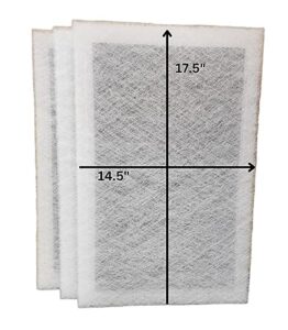 fast-shipped-filters 3 pack 16x20 dynamic air cleaner replacement filters (actual filter size is 14.5x17.5)