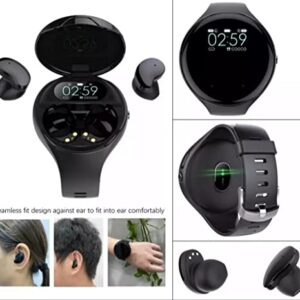 Reloj Audifonos Smartwatch Auricular Con Audifono F9 Mi 2 in 1 Watch with Earbuds Earphones Headphones Earphone Wireless Headset