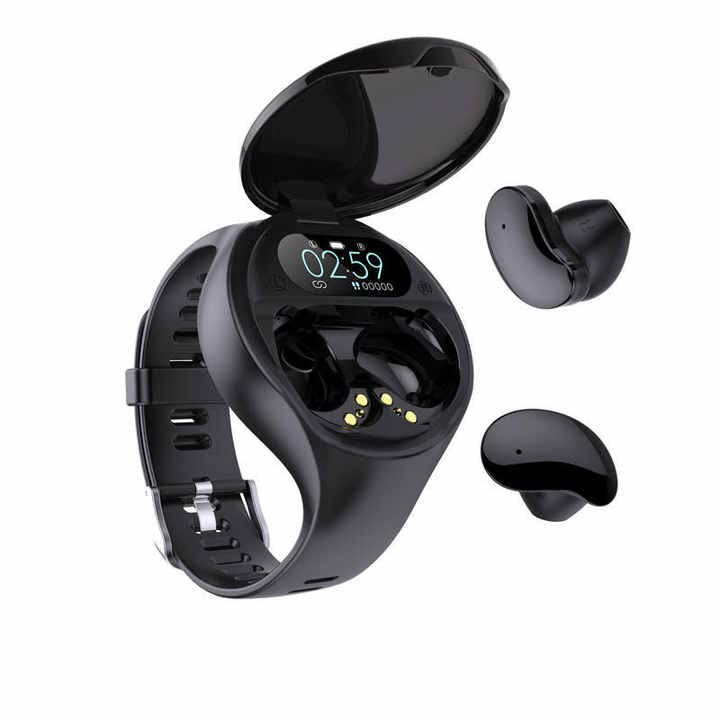 Reloj Audifonos Smartwatch Auricular Con Audifono F9 Mi 2 in 1 Watch with Earbuds Earphones Headphones Earphone Wireless Headset