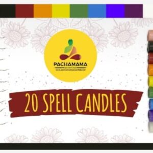 Spell Candles - Chime Candles - Chime Ritual Spell Unscented Taper Candles 4" x 1/2" 20 Candles (Multicolor)