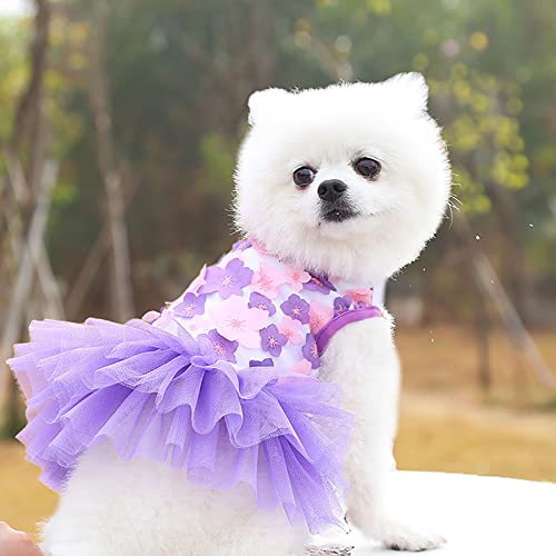 Clothes for Teacup Girl Dog Cat Dress Lace Skirt Pet Puppy Dog Princess ...