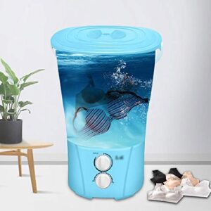 ZLXDP 4.5kg Mini Washing Machine Split Bucket Three Barrels Socks Underwear Short-Sleeved Shirt (Color : D)