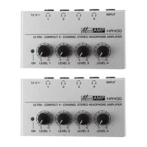 nemeae 2x ha400 4 channel ultra-compact headphone audio stereo amp microamp amplifier