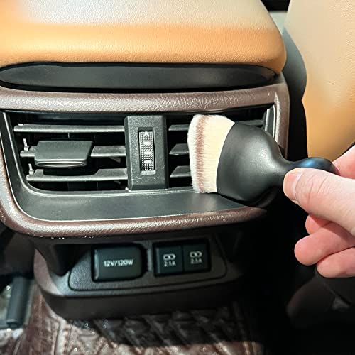 Filiverco 2PCS Car Interior Dust Brush, Car Soft Hair Brush, Car Interior Cleaning Tool for Car Seat, Computer, Dashboard, Air Conditioner Vents