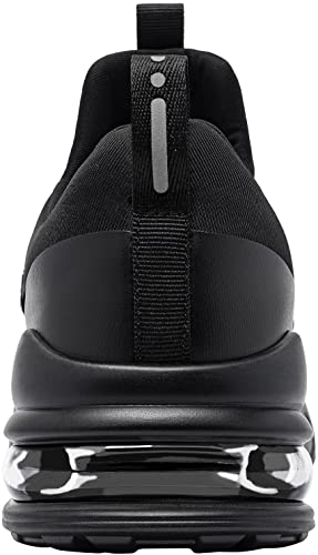 LARNMERN Non Slip Work Shoes for Men Kitchen Chef Slip Resistant Shoe Waterproof Food Service Restaurant Slip on Sneakers Walking and Casual Air Cushion Working Footwear(Black/10.5)