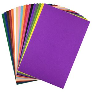 MIAHART 18 Pcs Felt Fabric Sheets 8 x 12 Inches Felt Sheets for DIY Crafts Assorted Color Felt Paper for Sewing Patchwork School Projects DIY Craft