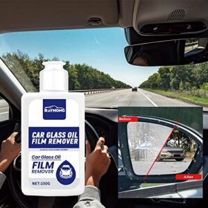 MITRIVFLE Car Glass Oil Film Remover, Car Windshield Cleaner, Improve Fine Scratches, Remove Stains, Rain and Fog Prevention