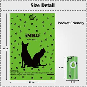 iMBG Dog Poop Bags, 8 Rolls, 120 Counts, 13 x 9 inch Poop Bag Refill Rolls, Lavender-Scented, Extra Thick, Leak Proof, Dog Waste Bag for Dogs and Cats