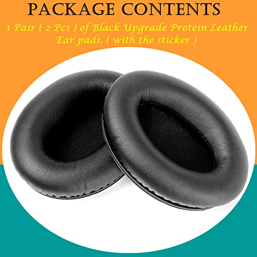 TaiZiChangQin Ear Pads Ear Cushions Replacement Compatible with Audio Technical ATH-ANC7 ATH-ANC7B Headphone (Protein Leather Earpads)