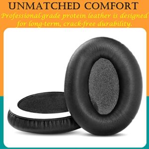 TaiZiChangQin Ear Pads Ear Cushions Replacement Compatible with Audio Technical ATH-ANC7 ATH-ANC7B Headphone (Protein Leather Earpads)