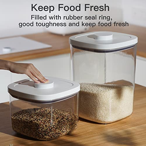 LivLab 10 Lbs Storage Container Bin Rice Dispenser with Measuring Cup Food Cereal Container Bins Household for Kitchen Pantry Organization