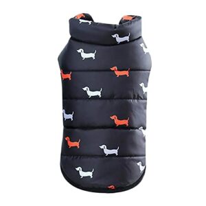 pet clothes for small dogs male designer look dog clothes cotton vest fall and winter warm british cotton teddy warm down jacket pet coat