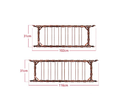 Stylish Simplicity Wine Rack Stylish Simplicity Retro Bar Restaurant Cup Holder, Bar Decoration Hanging Glass Holder, PIBM, a, 102 * 31cm