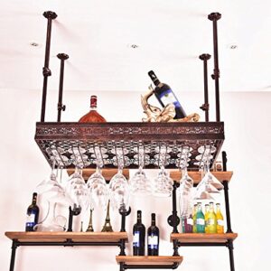 stylish simplicity wine rack/hanging wine glass stand/creative home bar/wine rack, pibm, brown, 120 * 40cm