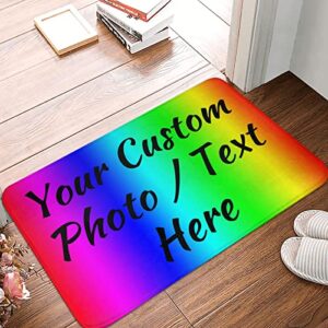 custom door mat for front door custom rug personalized rugs with image text logo for office living room business home 24x16in