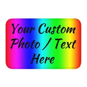 Custom Door Mat for Front Door Custom Rug Personalized Rugs with Image Text Logo for Office Living Room Business Home 24x16in