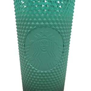 Starbucks Green Gradient Studded Acrylic Tumbler Fall Winter Holiday 2022 (24 oz - Venti)