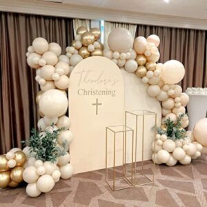 Ivory White Balloons 85pcs Ivory White Balloons Garland Arch Kit 5/10/12/18 Inch Different Sizes White Matte Latex Balloons for Birthday Party Decorations Baby Shower Wedding Graduation Balloons