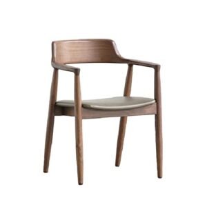 eodnsofn scandinavian minimalist president chair dining room negotiation book chair art solid wood dining chair backrest home