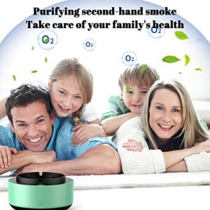 Gecau 2 in 1 A𝚒r Purifier Smokele𝚜𝚜 Ashtray, Aromatherapy Machine, Timing Function, Automatic Shut-Off, Best for Home Car or Office