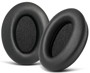 gvoears ear pads for sony xm3 wh-1000xm3 wireless noise cancelling over ear headphones replacement leather earpads cushions earmuffs for wh 1000xm3 with noise isolation memory foam(black)