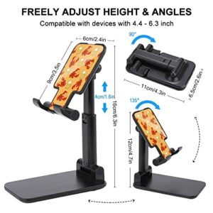 Beer and Crawfish Cell Phone Stand Foldable Adjustable Cellphone Holder Desktop Dock Compatible with iPhone Switch Tablets (4-13")