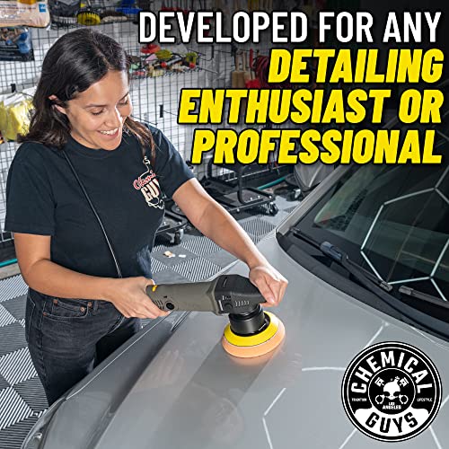 Chemical Guys BUF_503X TORQX Random Orbital Polisher, Pads, Polishes & Compounds Kit - 9 Items & Cly_KIT_2 Medium Duty Clay Bar and Luber Synthetic Lubricant Kit,16 oz, 2 Items, Gray