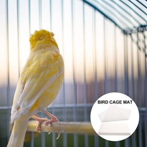 DOITOOL Bird Cage Liner Papers: 100Pcs Non-Woven Precut Absorbent Bird Cage Paper Liners Pad Pet Cages Cushion Birdcages Tray Mat Accessories for Bird Parrot Supplies