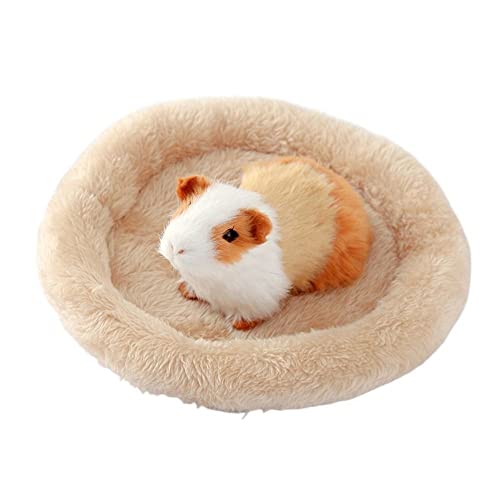 Small Pet Sleeping Bed Pad, Hamster House, Mini Cage Hamster Rat Mat, Squirrel Warm Mat, Animal Sleeping Bed Guinea Pig Nest(L,Pink)