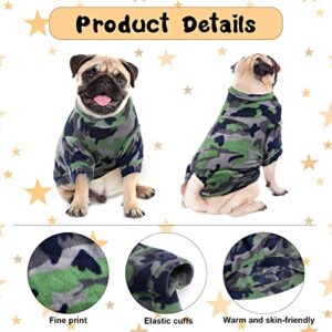 6 Pieces Dog Sweaters Winter Chihuahua Clothes Outfits Star Printed Dog Warm Shirt Winter Puppy Clothes for Winter Colorful Thickening Dog Pajamas for Pets Pup Dog Cat (X-Small)