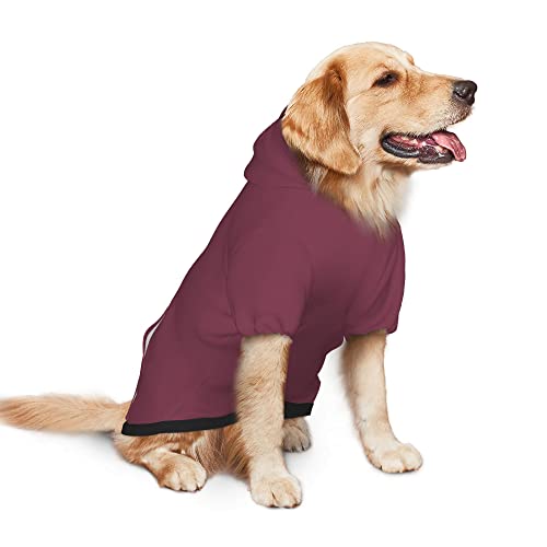 Pet Dog & Cat Hoodie, Basic Pet Clothes Hoodie Sweater with Hat, Color Berry Pet Hoodie, Multi-Color Soft and Warm Cute Casual Hoodie Sweatshirt for Medium Large Dogs, XL