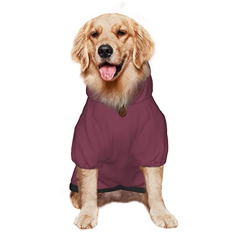 Pet Dog & Cat Hoodie, Basic Pet Clothes Hoodie Sweater with Hat, Color Berry Pet Hoodie, Multi-Color Soft and Warm Cute Casual Hoodie Sweatshirt for Medium Large Dogs, XL