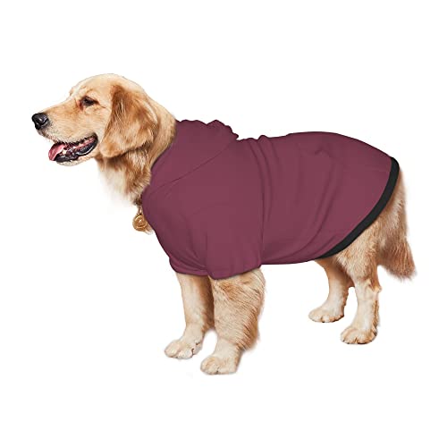 Pet Dog & Cat Hoodie, Basic Pet Clothes Hoodie Sweater with Hat, Color Berry Pet Hoodie, Multi-Color Soft and Warm Cute Casual Hoodie Sweatshirt for Medium Large Dogs, XL