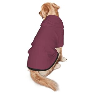 Pet Dog & Cat Hoodie, Basic Pet Clothes Hoodie Sweater with Hat, Color Berry Pet Hoodie, Multi-Color Soft and Warm Cute Casual Hoodie Sweatshirt for Medium Large Dogs, XL