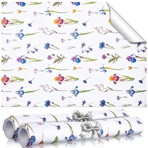 24 sheets scented drawer liners drawer liners for dresser non adhesive paper sheets fragrant drawer paper liner for shelf closet dresser drawers home bedroom (bright flowers)