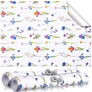 24 Sheets Scented Drawer Liners Drawer Liners for Dresser Non Adhesive Paper Sheets Fragrant Drawer Paper Liner for Shelf Closet Dresser Drawers Home Bedroom (Bright Flowers)