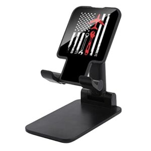 airplane mechanic american flag cell phone stand foldable phone holder portable smartphone stand phone accessories one size