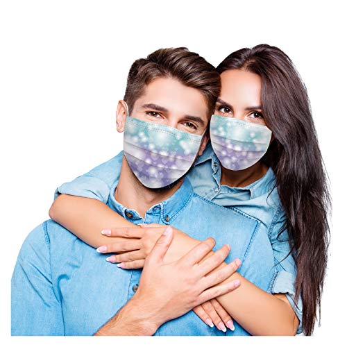 50Pcs Valentines Disposable Face_Masks for Adults Women Valentines Day Breathable Adult Holiday Face Protective Mask