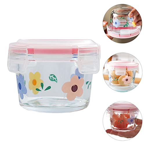 UPKOCH Microwave Containers Airtight Lid Dips Lunch Storage Practical Ml Jam A Prep Jars Round Container On- for Style Food Sealed Case Lids Safe Meal Great Locking Snacks Freezer