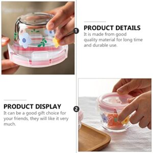 UPKOCH Microwave Containers Airtight Lid Dips Lunch Storage Practical Ml Jam A Prep Jars Round Container On- for Style Food Sealed Case Lids Safe Meal Great Locking Snacks Freezer